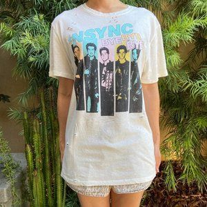 NSYNC POP White Tee Size M